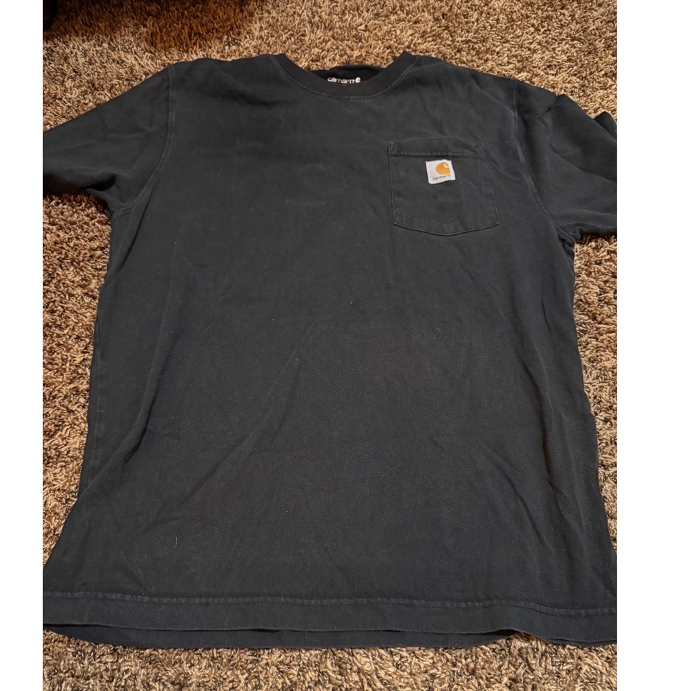 Carhartt Mens Loose Fit Heavyweight Pocket T-Shirt Black Size M M155
